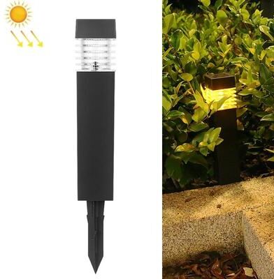 United Solar Powered Outdoor Waterproof Lawn Column Light Modern Landscape Lighting yellow Light