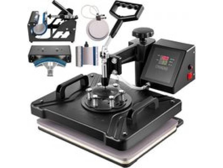 VEVOR Heat Press 6 in 1 Heat Press Machine 38x30cm T-shirt Press Machine Heat Press Machine DIY Heat Press met digitale LED-temperatuur- en tijdregelaar