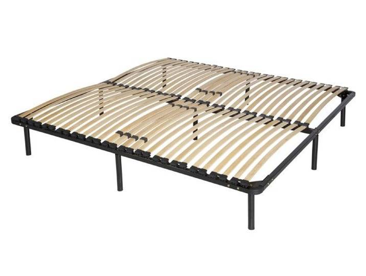 Sommier Metal 80x190 cm avec Lattes et Pieds - Solide et Confortable - CADRE A LATTE JEAN MARC