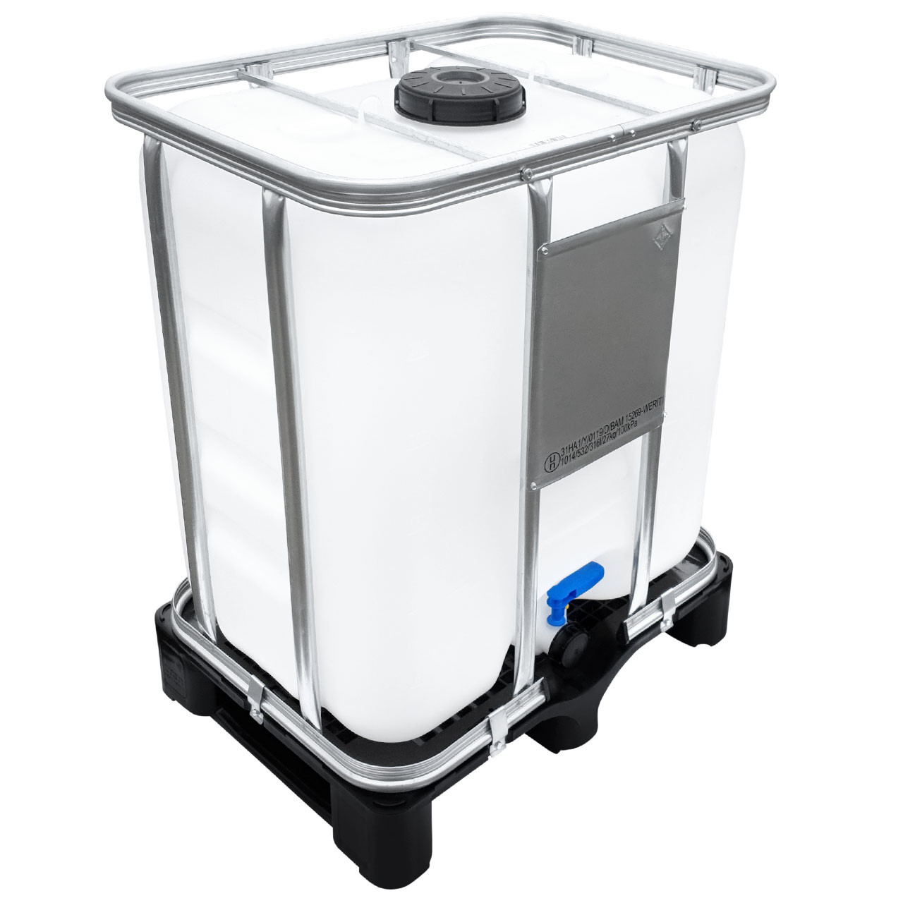 WERIT 300l IBC Container »UN-Zulassung« DN150/50 auf PE-Palette NEU 211-BA4A0ZA0