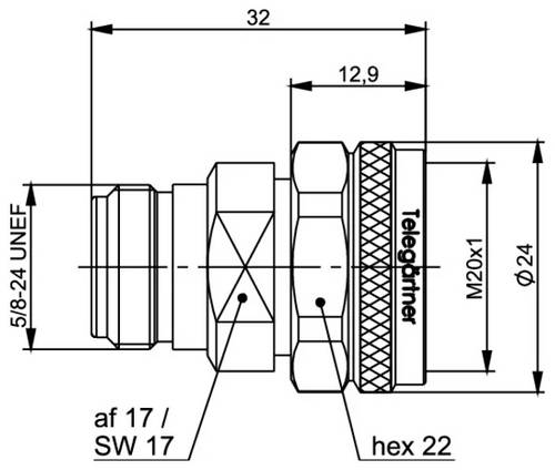 Telegärtner 100024190 100024190 N-Adapter - 1St.