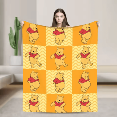 Inspire Curations Winnie The Pooh Soft Flannel Fleece Throw Blanket 9 153x204cm