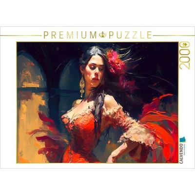 CALVENDO Puzzle Flamencoschönheit | 2000 Teile Lege-Größe 90x67cm Foto-Puzzle für glückliche Stunden