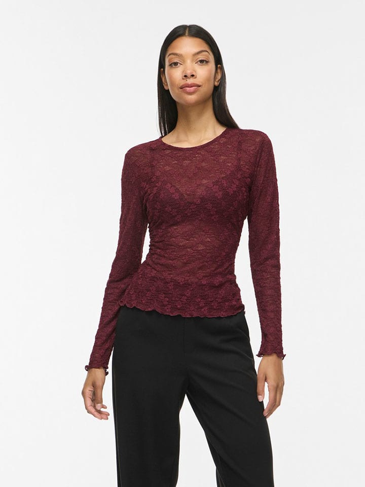 Vila Bluse "Fay" in Rot - XL
