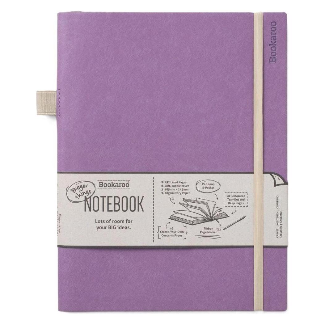 Peter Pauper Bookaroo Notizbuch Journal gross - Hellviolett (Liniert, Weicher Einband) (48986255)