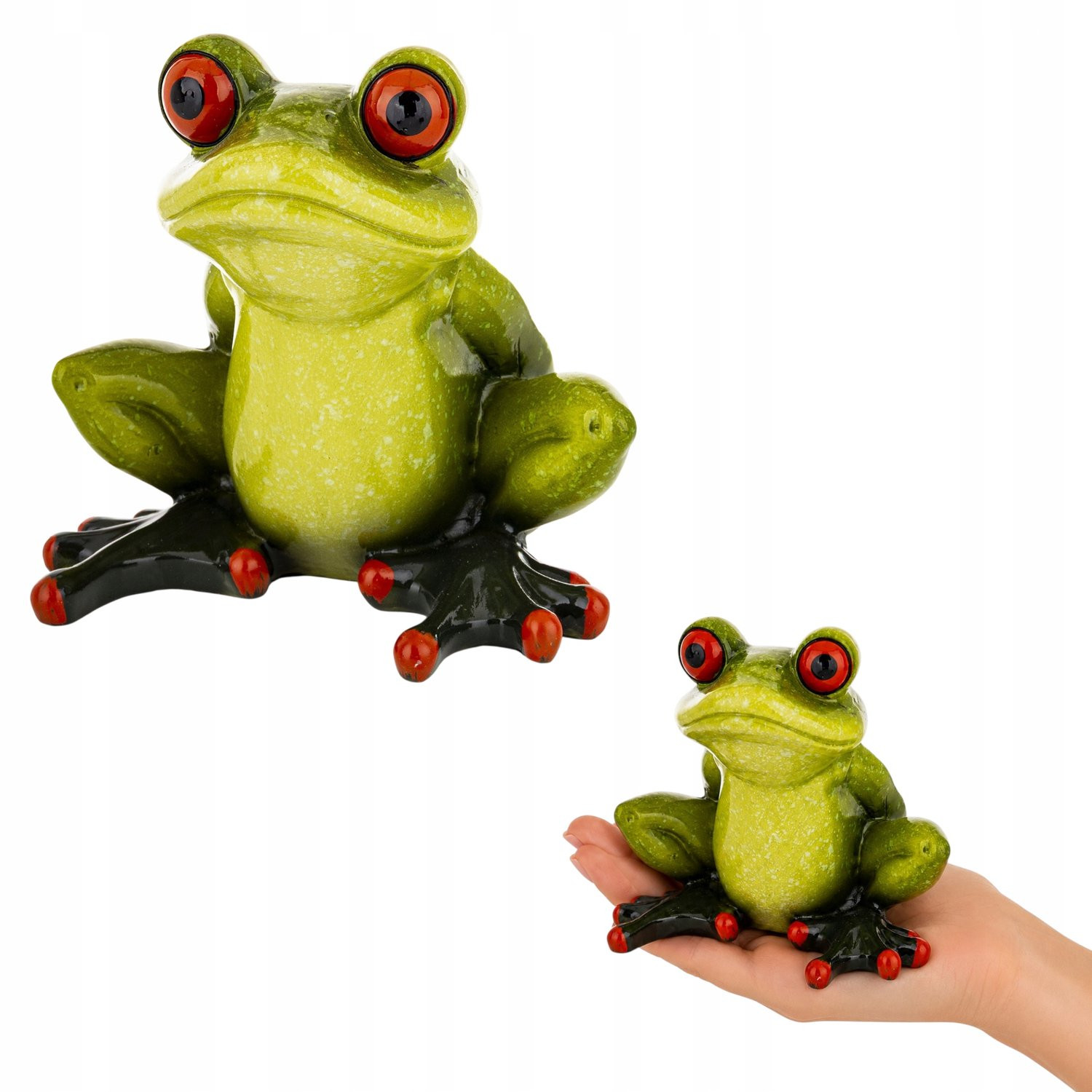 Grappige Groene Kikker Figuur - Pop Art Decoratie voor op tafel