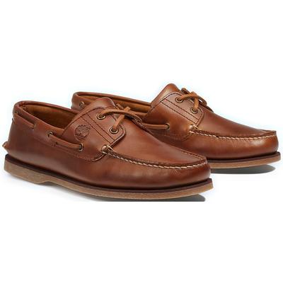 Bootsschuh TIMBERLAND "CLASSIC BOAT - BOAT SHOE", Herren, Gr. 43 (9), Leder, braun (sahara), Schuhe Bootsschuh, Classic Bootsschuh aus Timberland Premium Leder