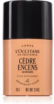 L’Occitane Cèdre Encens Stick Deodorant desodorizante em stick para homens 70 g. Cèdre Encens Stick Deodorant