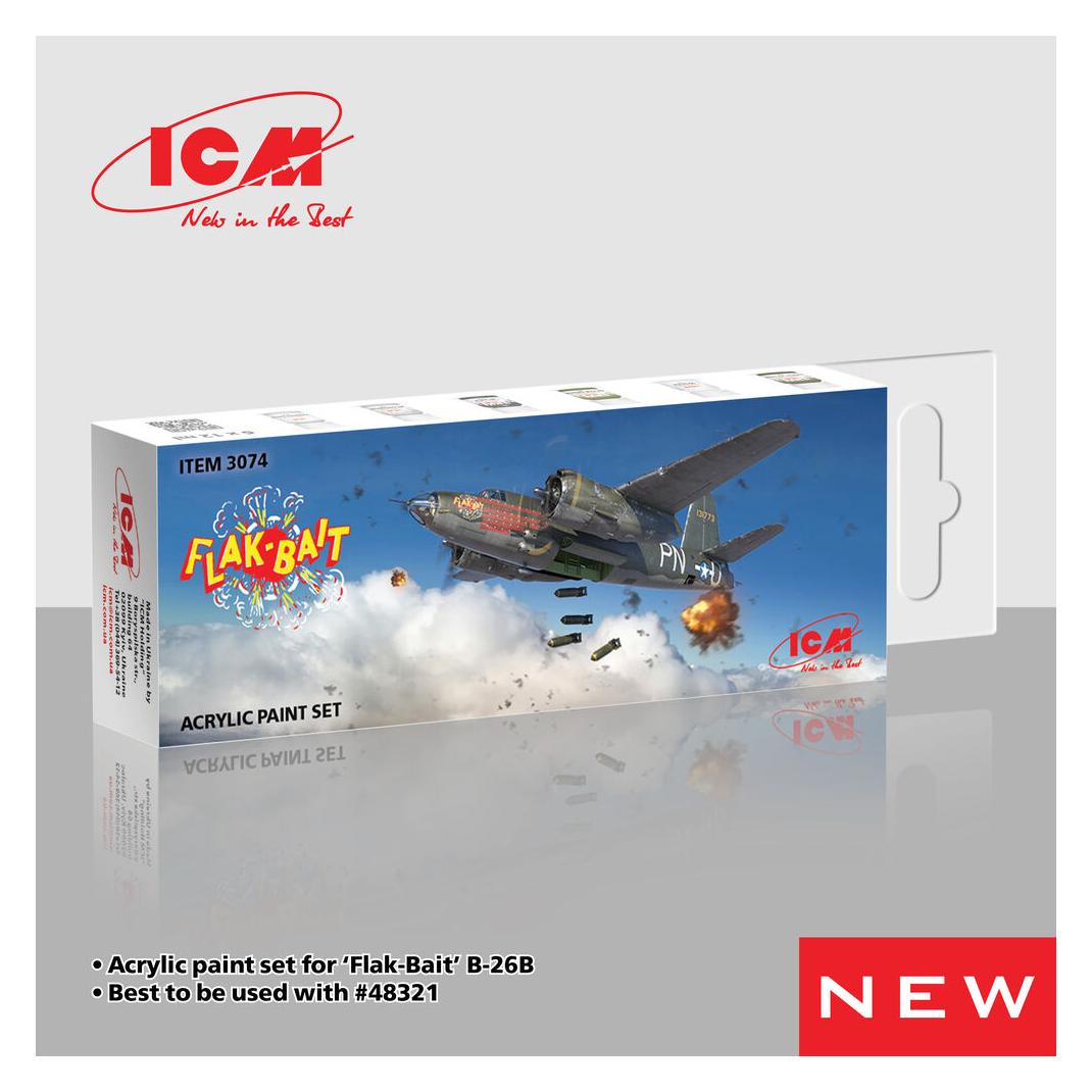 ICM Acrylic paint set for Flak Bait (3074)