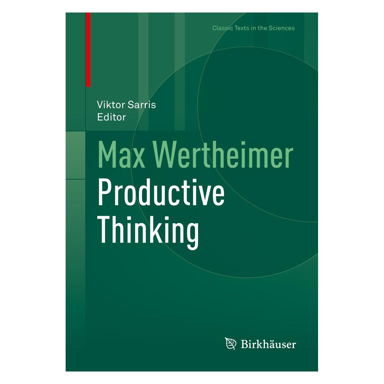 Springer Wertheimer:Productive Thinking (Englisch, Hardcover, Max Wertheimer) (9783030360627)