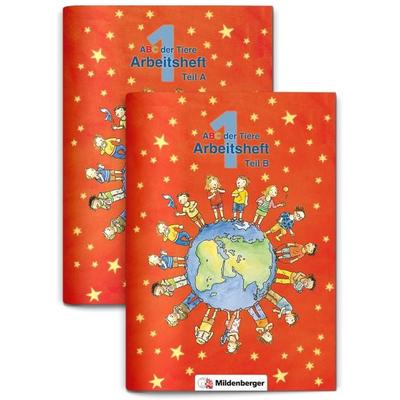 ABC der Tiere 1 – Arbeitshefte Teil A und B · Erstausgabe, Set von Klaus Kuhn,Rosmarie Handt, Mildenberger Verlag GmbH, 978-3-619-14391-7