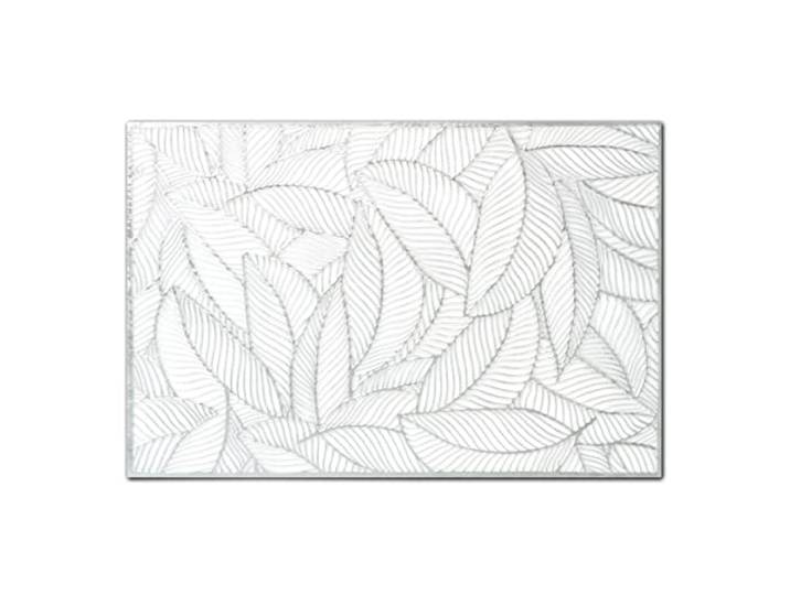 Zeller 27062 Platzset 'Farn', Kunststoff, Silber, ca. 45 x 30 cm