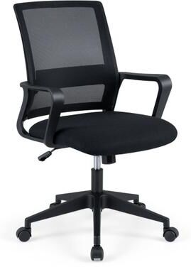 Costway Adjustable Height Ergonomic Home Office Chair with Lumbar Support and 90°-115° Rocking-1 Piece