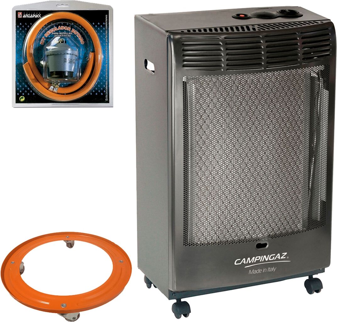 - Pack Estufa Gas Catalítica CR5000 Campingaz + Soporte Bombona + Kit Regulador.