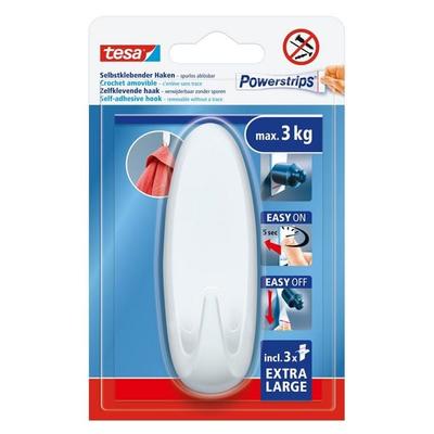 TESA® Powerstrips® Haken XL, weiss oval