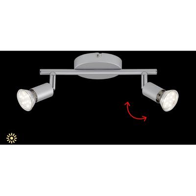BRILONER LEUCHTEN LED Deckenleuchte "RAY", silber, Leuchten, LED Deckenleuchte