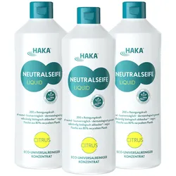 HAKA Neutralseife Liquid Citrus 3x1l Reinigungsmittel Allzweckreiniger flüssig