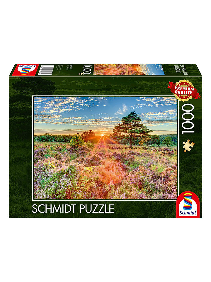 Schmidt Spiele 1.000tlg. Puzzle "Heide im Sonnenuntergang" - ab 12 Jahren - onesize