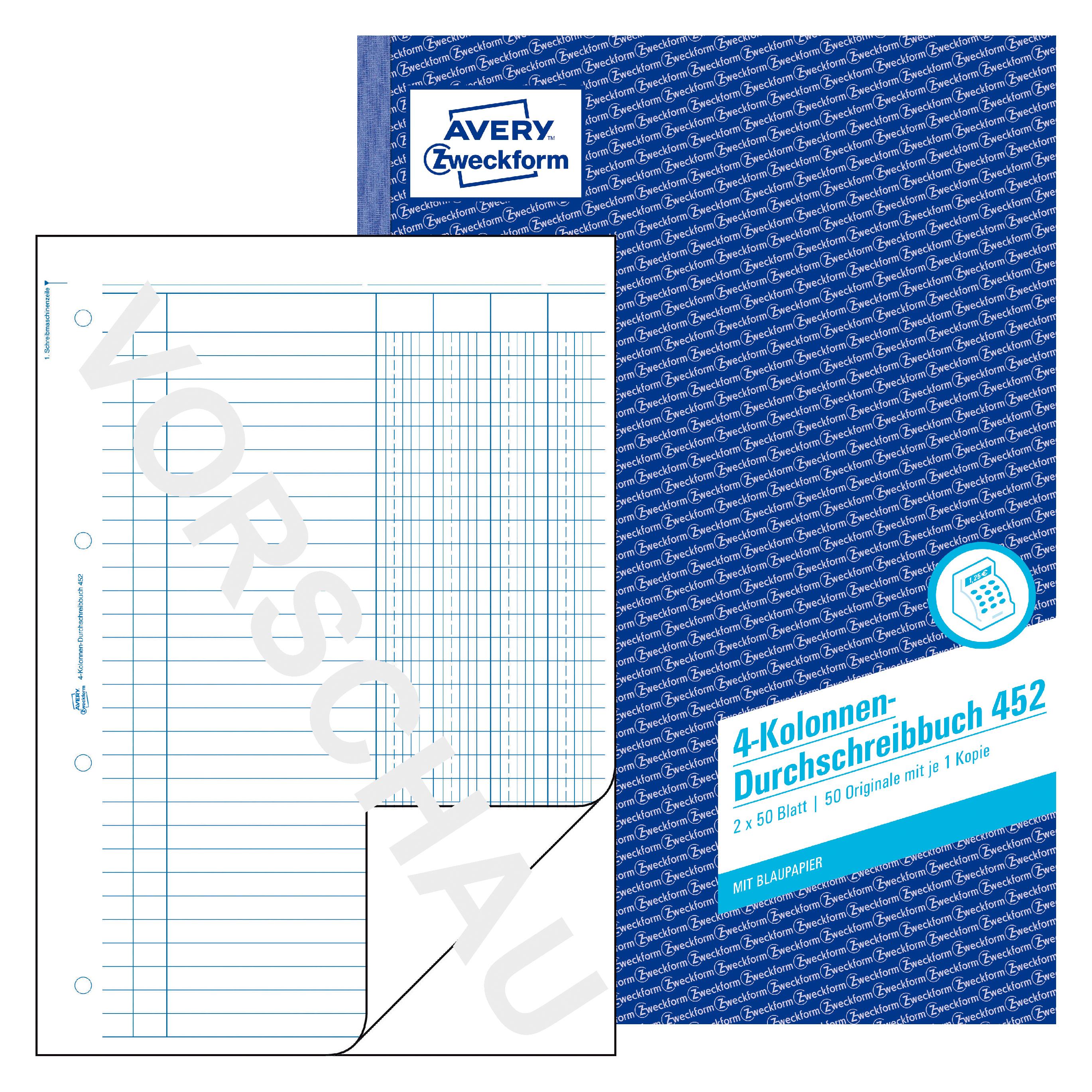 Avery Kolonnen-Durchschreibbuch (23322376)