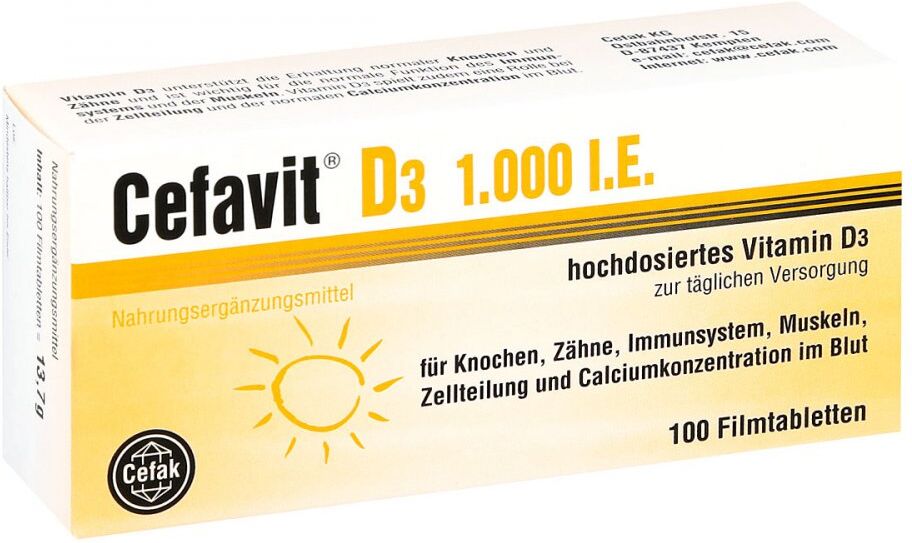 Cefavit D3 1.000 I.e. Filmtabletten 100stk