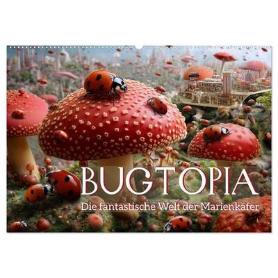 Bugtopia. Die fantastische Welt der Marienkäfer (Wandkalender 2027 DIN A2 quer), CALVENDO Monatskalender