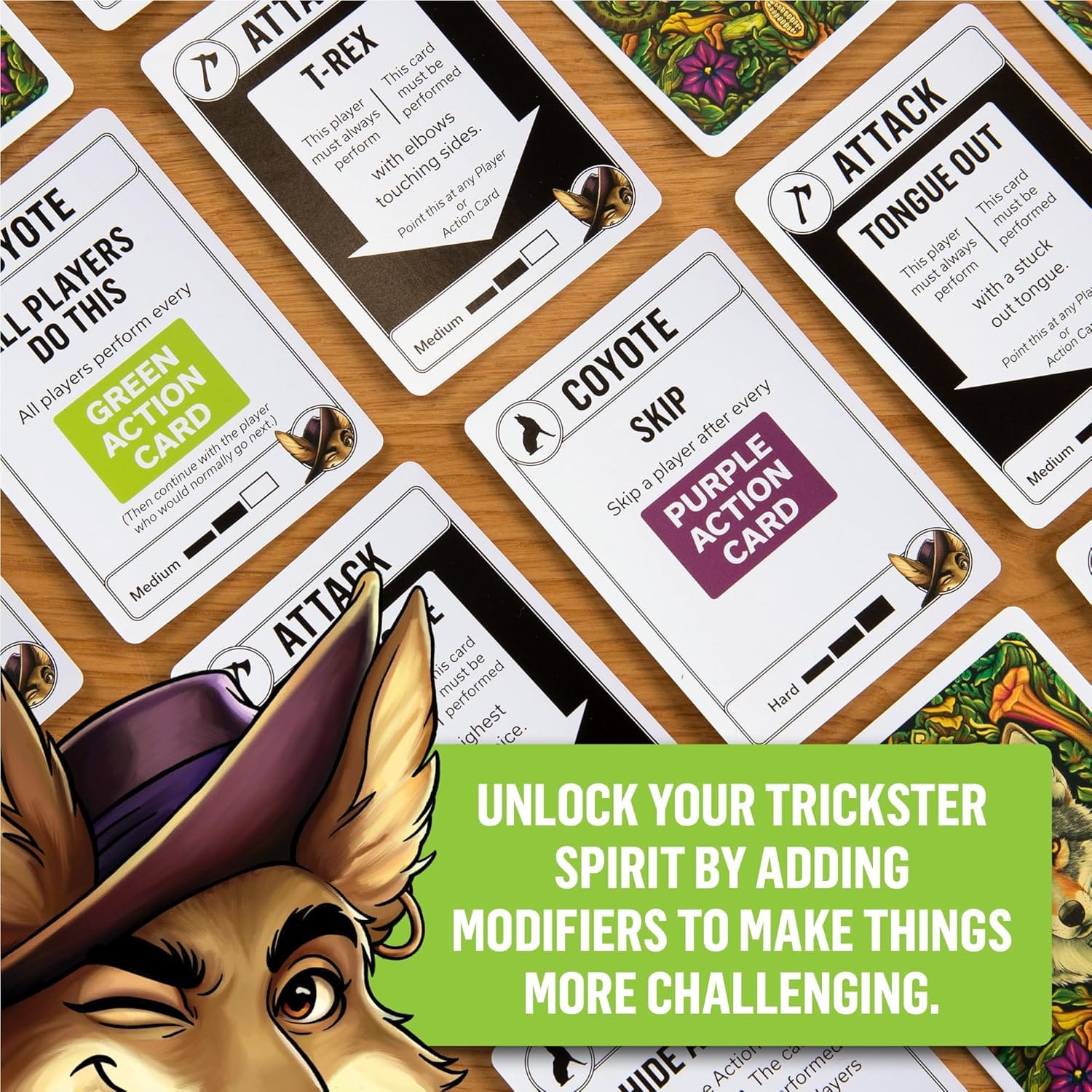 Coyote Card Game - Fast-Paced Bluffing Game for 2-6 Players, Ages 10+, by Exploding Kittens