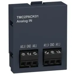 Schneider Electric TMC2PACK01 Steckmodul, Modicon M221, Applikation Verpackungstechnik, 2 Analogeingänge, Spannung/Strom, Auflösung 12 Bit