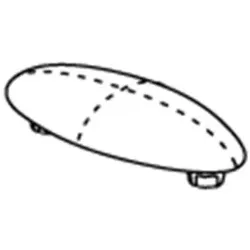Pressalit Sitzring-Puffer A4033 zum Eindrücken, oval, grau