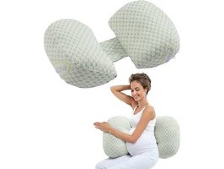 VEVOR Coussin de Grossesse, Forme W, Oreiller de Maternité Réglable pour Femmes Enceintes, Oreiller Soutien Doux Respirant avec Housse Amovible et Lavable, pour Dormir, Soutien Dos, Ventre, Hanches