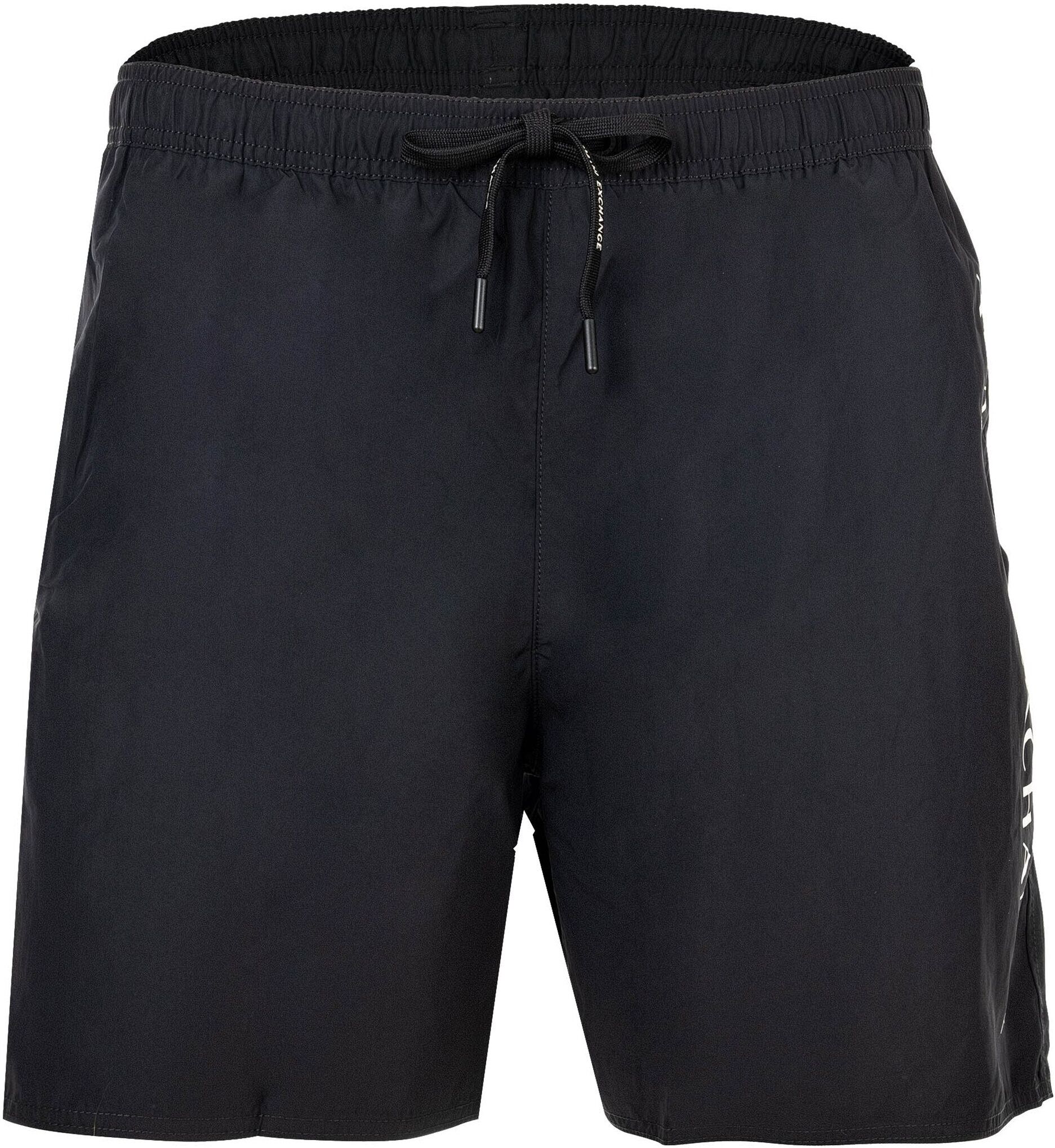 Giorgio Armani Badeshorts ARMANI EXCHANGE "Badeshorts Boxer Beachwear 1er Pack", Herren, Gr. XXL, N-Gr, schwarz, Obermaterial: 100% Polyester PES., Badehosen Badeshorts