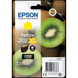 Epson Kiwi Singlepack Yellow 202XL Claria Premium Ink