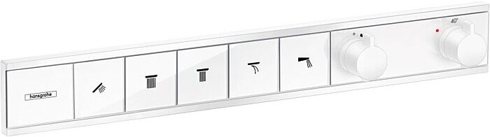 Hansgrohe RainSelect Thermostat 15384700 mattweiß, 5x Verbraucher, Unterputz