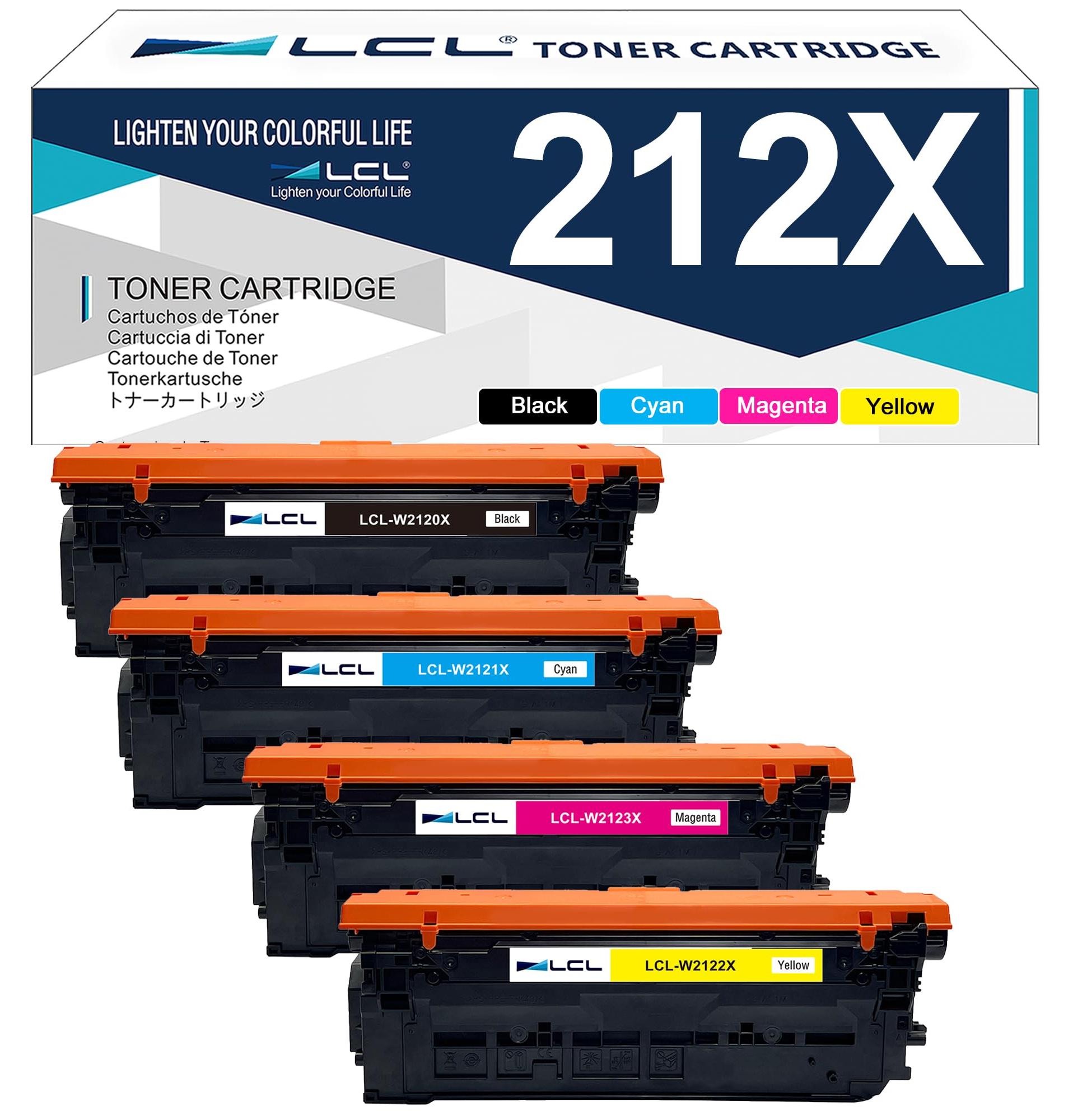 4er-Pack Tonerkartuschen 212X KCMY für HP Color Laser M554/M555/M578