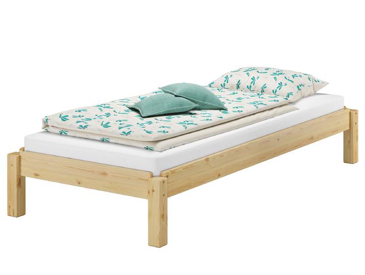 Stapelbett Einzelbett Holzbett 80 x 190 cm Kiefer Massiv