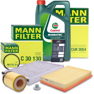 Mann-filter Inspektionspaket A+5L CASTROL MAGNATEC 5W-30 C3 [Hersteller-Nr. 10493209] für Opel