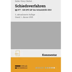 Schiedsverfahren, Fachbücher von Gerold Zeiler, Thomas Herbst, Alfred Siwy