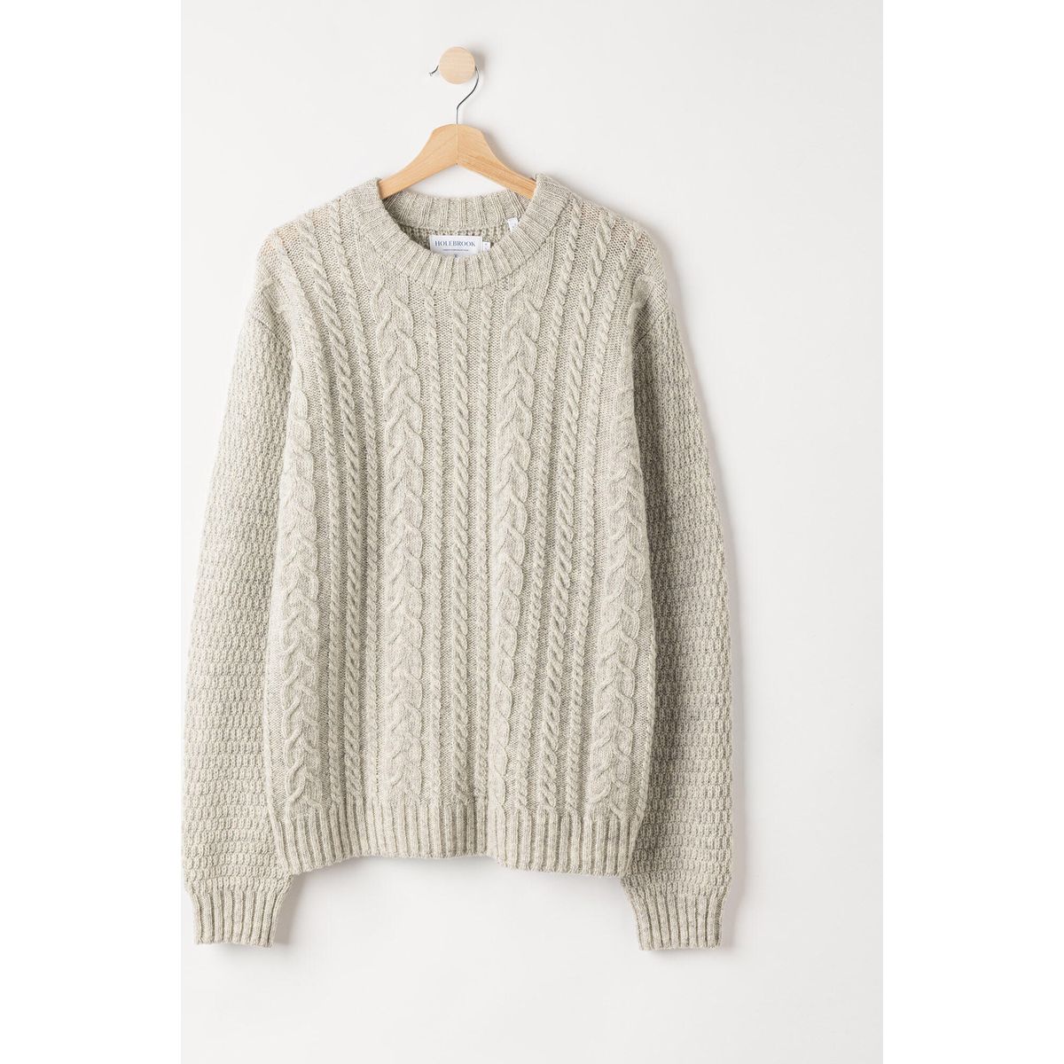 Holebrook Stickan Crew light grey mel. (923) L A61412-923-L