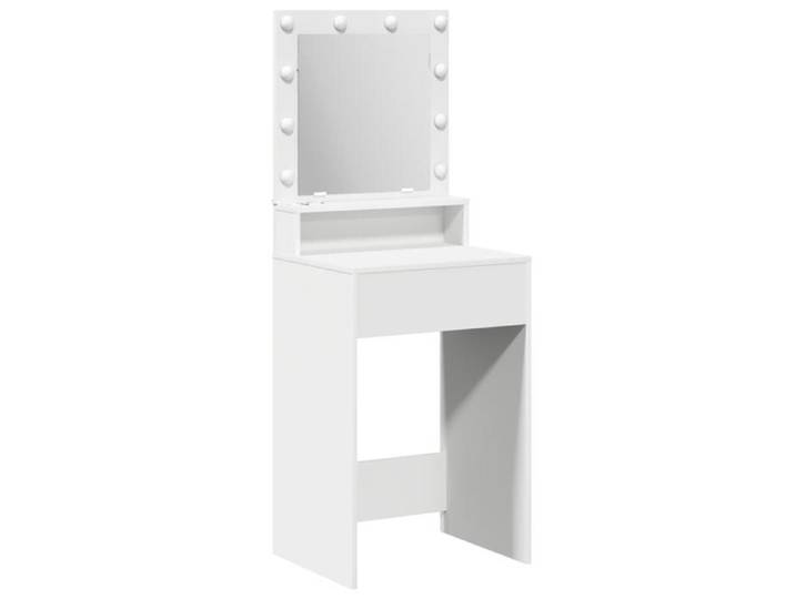 CLARENCE® Table de maquillage avec lumières LED - Contemporain - Pour femmes/filles - blanches 50x41x135 cm FR708