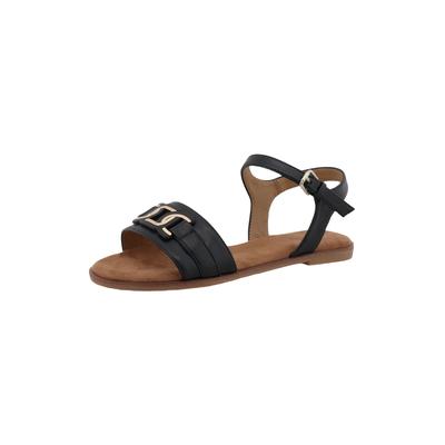 Mules TOM TAILOR "Tom Tailor Flat Sandals - Mules", Damen, Gr. 36, schwarz, Schuhe