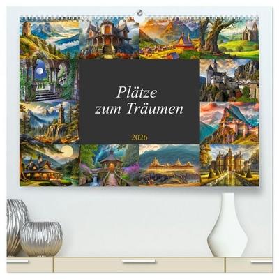 Plätze zum Träumen (hochwertiger Premium Wandkalender 2026 DIN A2 quer), Kunstdruck in Hochglanz