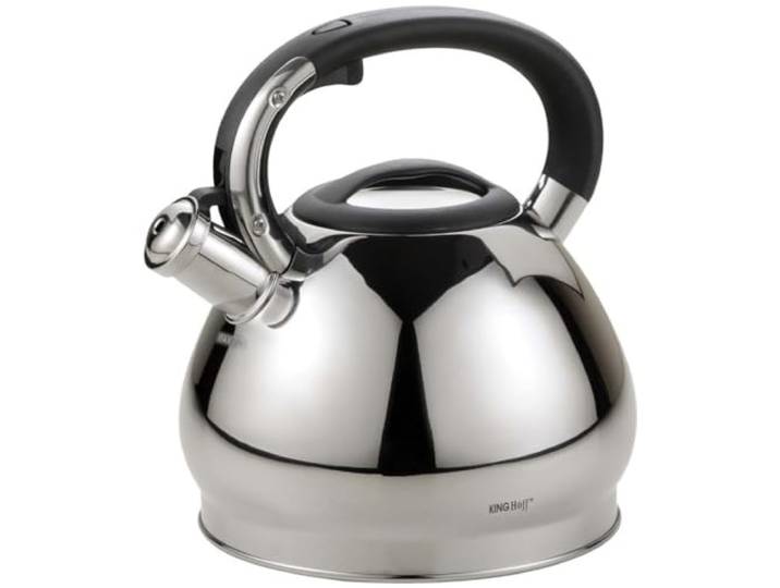 Fluitketel 3,4 L RVS Zilver/Zwart Inductie/Kachel TOP