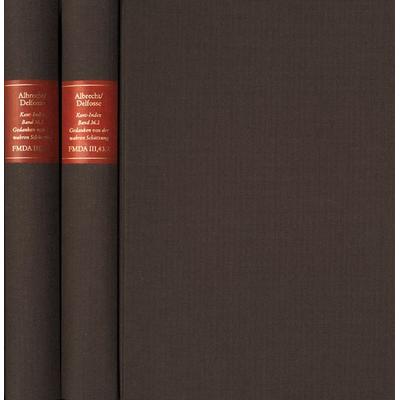 Forschungen und Materialien zur deutschen Aufklärung / Abteilung III: Indices. Kant-Index. Section 3: Index zum Corpus der vorkritischen Schriften.