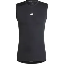 ADIDAS Herren Shirt TECHFIT Compression Training Sleeveless, Größe M in Schwarz Schwarz