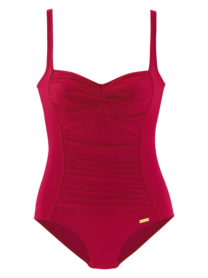 LASCANA Badeanzug in Rot - 42E-Cup