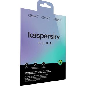 Kaspersky Antivirenprogramm Plus, 1 Gerät, 1 Jahreslizenz, 5 Anwendungsbereiche