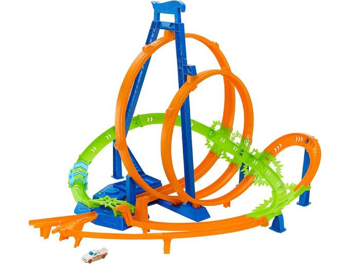 Hot Wheels Modellauto Action Epic Crash Dash Trackset 5 Crash-Zonen, Hot Wheels Spielset