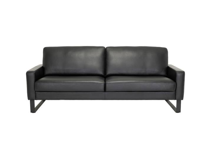 Sofa Devin Leder schwarz B 172 T 90 cm - Möbel Konfigurator: Traummöbel individuell zusammenstellen - Sofa
