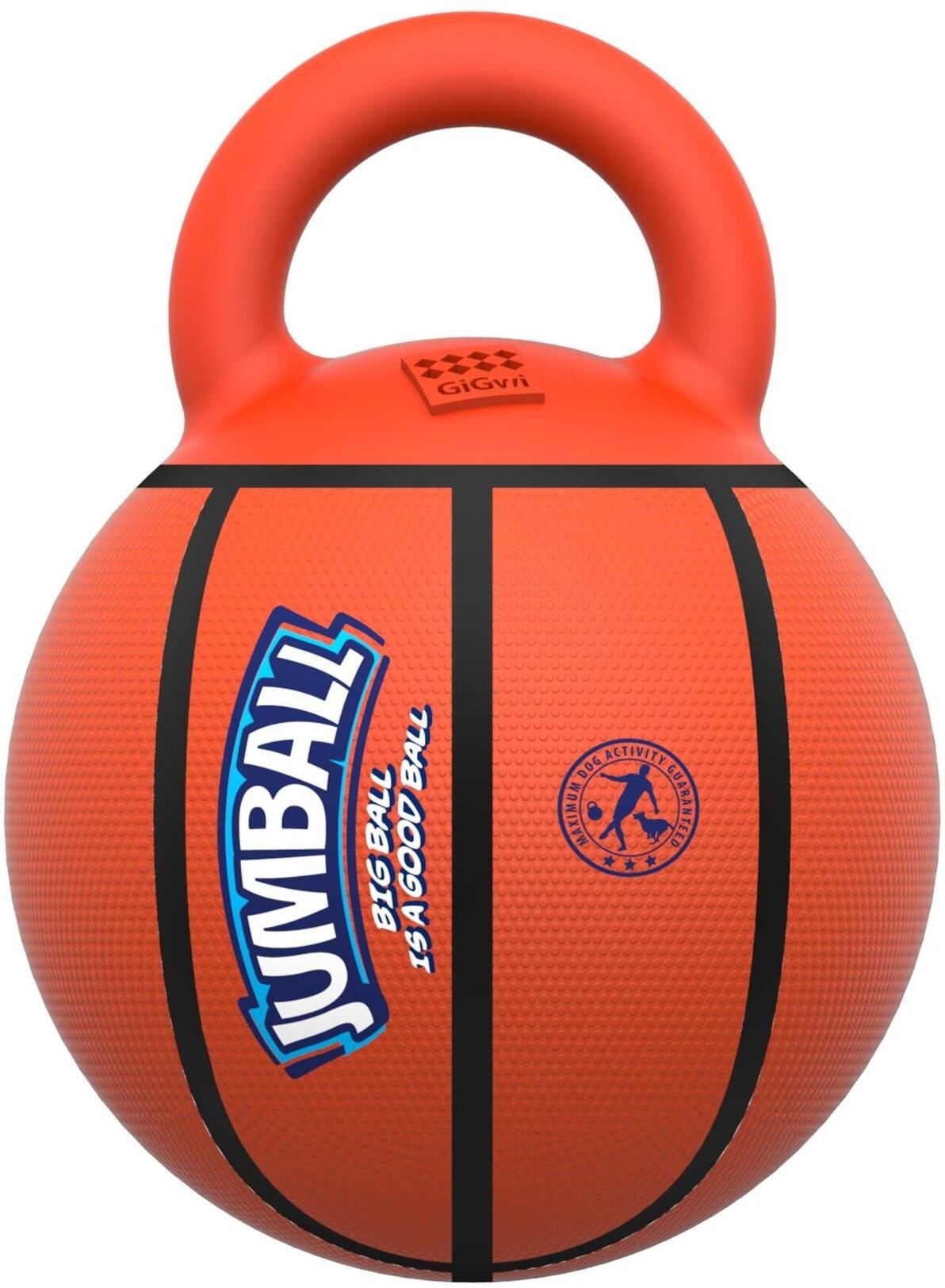 Tier-Beschäftigungsspielzeug GIGWI "Jumpball, Basketball", orange, Ø:20cm, Gummi, Kunststoff, Fummelspielzeuge, Tier-Beschäftigungsspielzeug orange Einheitsgröße