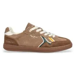 Pepe Jeans für Herren. PMS000035 Ball Combi Leder Turnschuhe braun (44), Wohnung, Schnürsenkel, Lässig