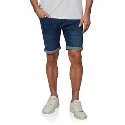 Jack & Jones Jeans Shorts Herren Stretch Kurz Regular Fit JJRICK - Blue Denim (AM 142) - S